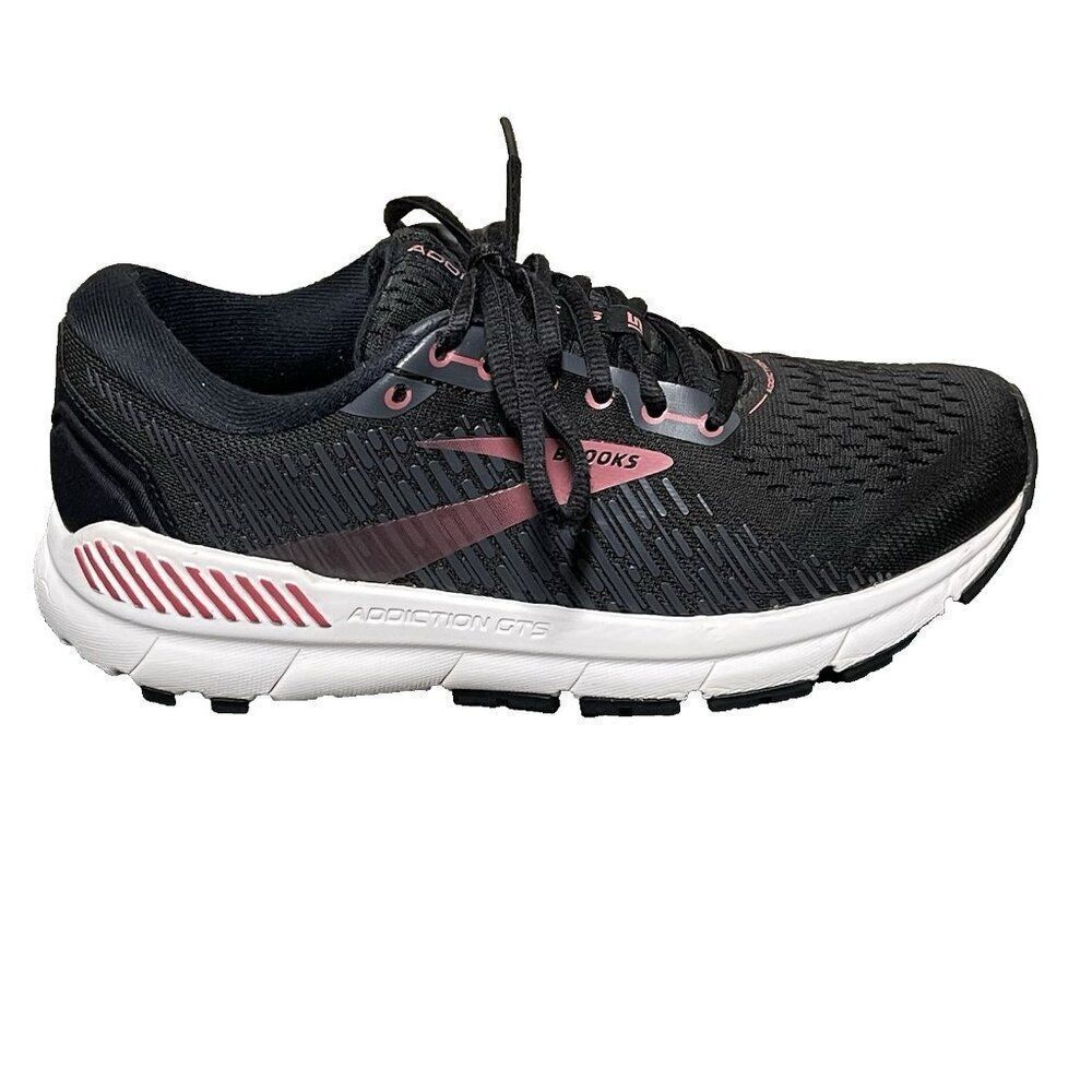Brooks Addiction GTS 15 Women's Black Narrow Running Shoes Size 7.5 (2A)